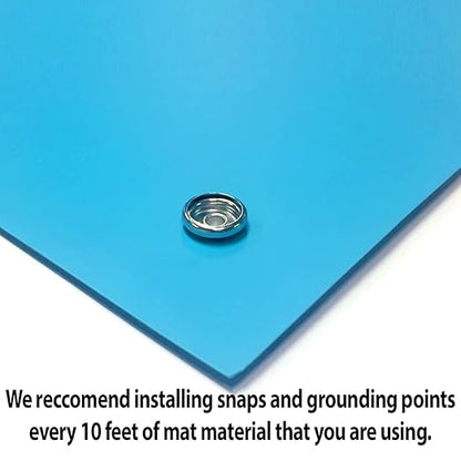RubberStat Dual Layer ESD Workstation Rubber, Soldering, Cell Phone Repair - 48"x50' Blue