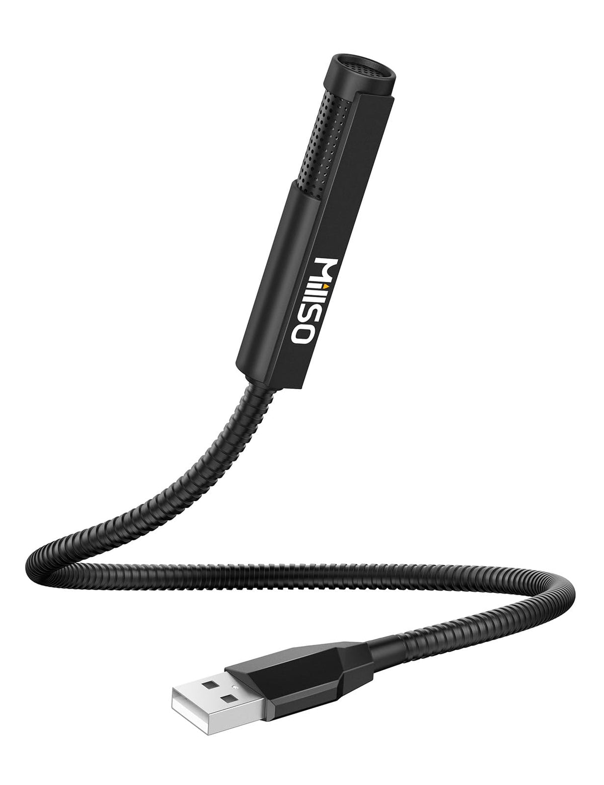 MillSO USB Microphone for Laptop Gooseneck Mini USB Computer Microphone