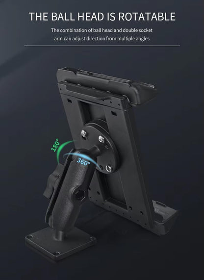 Strg Industrial Tablet Mount for 7.0" - 8.7" iPads/Tablets, Heavy Duty Tablet Mount Compatible with RAM Mount 1" and 1.5" Round Ball Mounts (Not Included Ball Mount)