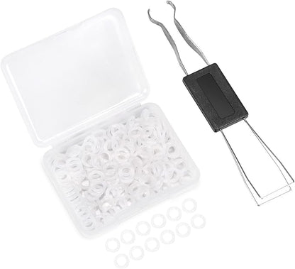 150PCS O Rings Keyboard Dampeners Rubber O-Ring Keyboard Silencer with Keycap Remover Tool for Cherry MX Switch Keyboard and Mechanical Keyboard Keys Dampeners