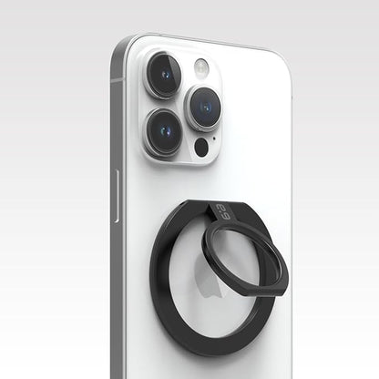 PureGear Magnetic Phone Grip, Magnetic Phone Ring Stand, Phone Ring Holder for MagSafe iPhone 16, 16 Pro, 15, 15 Plus, 14, 14 Plus, 14Pro, 14ProMax, 13, 12, Adjustable Kickstand(Black)