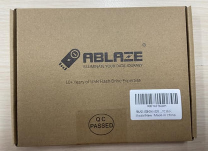 ABLAZE 32GB Flash Drive 10 Pack, USB 2.0 Memory Stick with Lanyards