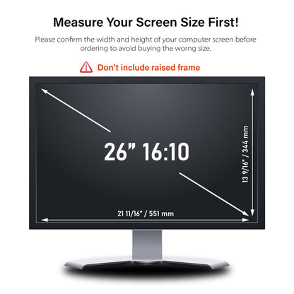 WELINC 26 Inch Computer Privacy Screen Filter for Widescreen Monitor