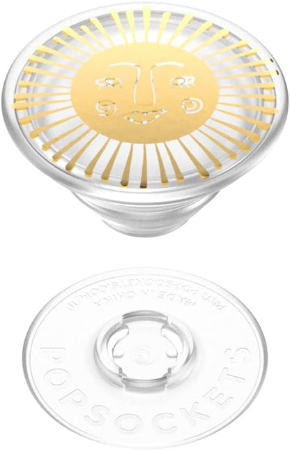 PopSockets Translucent Phone Grip with Expanding Kickstand, PopSockets for Phone, Adhesive Grip, Translucent PopGrip - Sun Goddess