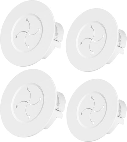 in Wall Cable Management Kit, White Wire Hider to Hide Cords Wall Mounted TV, 3inch Easy Install Cord Covers Kit, Cord Hiding for Wall - 4Pack Suitable for HDMI, TVs, Desks, Audio