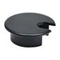 1 Pcs Desk Grommet 1-3/8" / 35 mm, Desk Cord Hole Cover, Cable Grommet Metal Zinc Alloy Materilal, Desk Hole Grommet for Home & Office Pc, Detachable Cable Cord Organizer-Flat Black