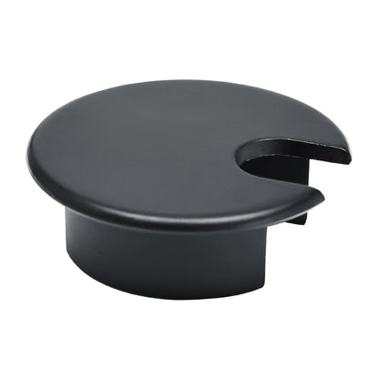 EASYEAH 1 Pcs Desk Grommet 1-3/8" / 35 mm, Desk Cord Hole Cover, Cable Grommet Metal Zinc Alloy Materilal, Desk Hole Grommet for Home & Office Pc, Detachable Cable Cord Organizer-Flat Black