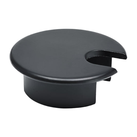 EASYEAH 1 Pcs Desk Grommet 1-3/8" / 35 mm, Desk Cord Hole Cover, Cable Grommet Metal Zinc Alloy Materilal, Desk Hole Grommet for Home & Office Pc, Detachable Cable Cord Organizer-Flat Black