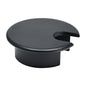 EASYEAH 1 Pcs Desk Grommet 1-3/8" / 35 mm, Desk Cord Hole Cover, Cable Grommet Metal Zinc Alloy Materilal, Desk Hole Grommet for Home & Office Pc, Detachable Cable Cord Organizer-Flat Black