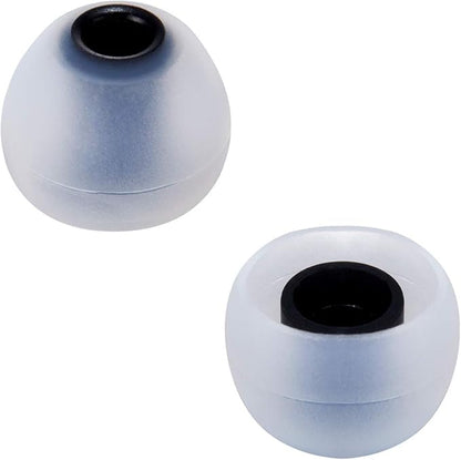 Earbud Tips Soft Silicone Earbuds Replacement Tips Fit for in-Ear Headphones(Inner Hole from 3.8mm - 4.0mm Earphones) 9 Pairs S/M/L,Gray/Black