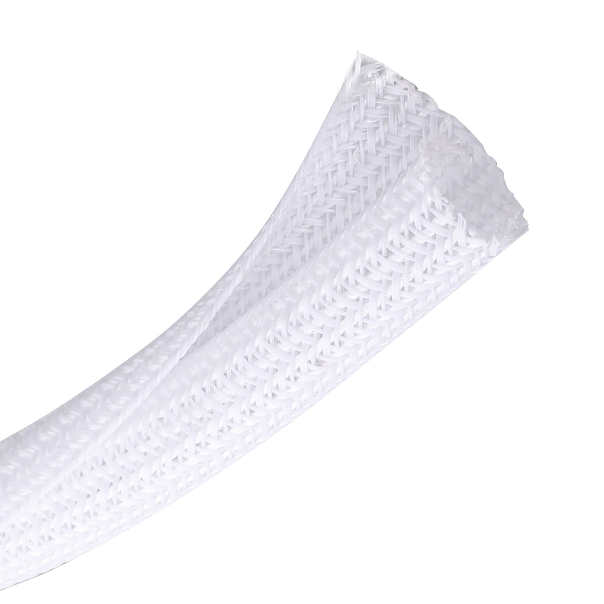 CrocSee Cable Management Sleeve, Split Design, 10FT - 3/4 Inch, White