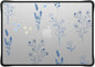 CASETiFY Impact MacBook Air 15" (M2-M4) Case [Cushioned Impact Corners/Scratch-Resistant/Anti-Slip Grip] - Small Blue Flowers - Clear Black