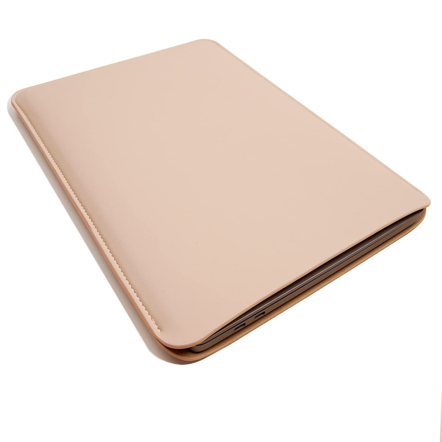 Benfan Laptop Sleeve 15 Inch Compatible with MacBook Pro 16 A2991 M3 A2780 A2485 A2141 MacBook Pro Retina 15 Color Beige