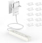 6FT Ultra-Thin Flat Plug Power Strip with 5 Outlets & 3 USB Ports | Child & Pet-Safe, 1625W, Wall-Mounted Cord Organizer, Universal Size Outlet & Plug Concealer with Cord Clips(UL Listed)