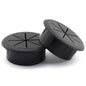 HJGarden 2PCS 2Inch (50mm) Desk Cord Grommets Wire Cable Hole Cover for Office PC Desk Cable Cord Cover Black