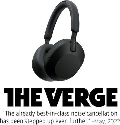 Sony WH-1000XM5 Premium Noise Canceling Headphones, Auto NC Optimizer, 30-Hour Battery, Alexa Voice Control, Midnight Blue
