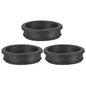 PATIKIL 32.6mm / 1-1/4 Inch Drill Hole,1 Inch ID Rubber Grommets, 3Pcs Top Hat Grommet for Wiring Eyelet Ring Gasket Automotive Firewall Cable Hole Plugs Wires Protection, Black