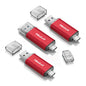 32GB 3 Pack FAT32 USB C Thumb Drive for iPhone 15/Mac,Laptops,Tablets,PC