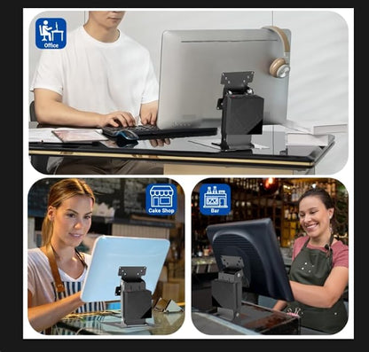 Touch LCD Monitor&All in One PC Stand All Metal Holder Sturdy with VESA Hole 75x75mm&100x100mm