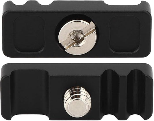 Camera Cage Cable Clamp, CNC Integrated Mounting Clamp, 1/4" Universal Portable Cage Fitting Wire Clip for Camera Data Cable Management