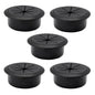 5 Pcs Desk Grommet 2-3/8" / 60 mm, Desk Hole Cover for Cables Black, Cable Grommet ABS Plastic, Desk Hole Grommet for Home & Office Pc, Detachable Cable Cord Organizer