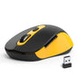 Wireless Mouse for Laptop, PC, Chromebook, Mac, MacBook, Silent Mouse with USB Nano Receiver, Side Button, 2400 DPI, Anti Slip Roller, 6 Button Ergonomics Cordless Computer Mice - Black Orange