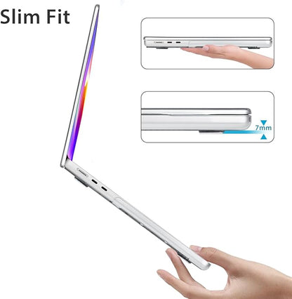 for 2025 2024 2023 2022 MacBook Air 13 inch Case M4 A3240 M3 A3113 M2 A2681 with Touch ID& 13.6" Liquid Retina Display, Plastic Hard Shell&Keyboard Cover&Screen Film&Webcam Cover, Cups