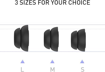 Delidigi for 6 Pairs AirPods Pro 2nd/1st Generation Replacement Ear Tips,Noise Reduction Silicone Earbuds Earplug Accessories Built-in Dust Guard Screen&Fit in The Charging Case S/M/L Size