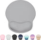Ergonomic Mouse Pad Wrist Support, Comfortable Mouse Pad Wrist Rest, Relieve Wrist Pain Gel Mouse pad, Non-Slip Rubber Base Mousepad for Laptop, Computer, Prefect for Office & Home(Gray