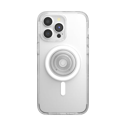 PopSockets iPhone 15 Pro Max Phone Case with MagSafe, Wireless Charging Compatible, Black - Translucent Black