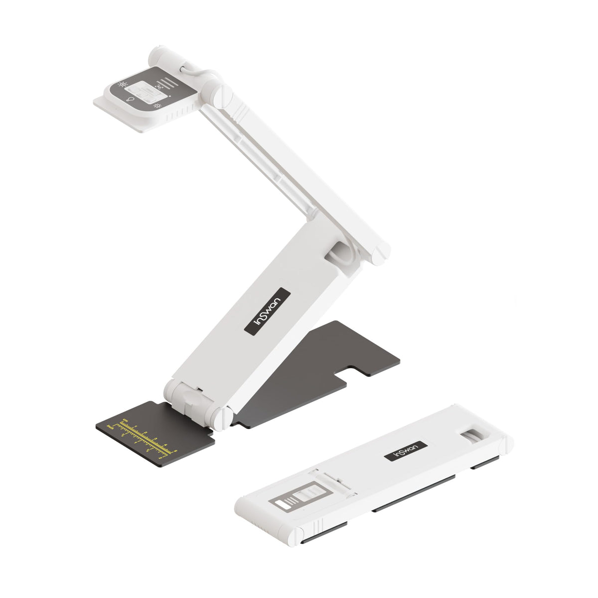 INSWAN INS-3 Handheld USB Document Camera, LED, Mic, Multi-Angle Capture