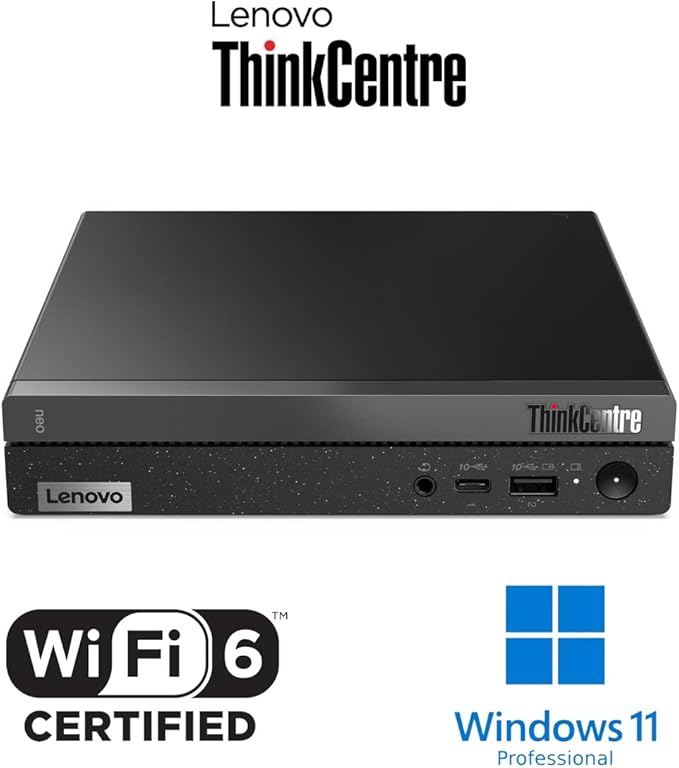 Lenovo ThinkCentre neo 50q Gen 4 Business MFF Desktop, 13th Gen Intel Core i5-13420H, 16GB RAM, 512GB PCIe SSD, Display Port, HDMI, RJ-45, Wi-Fi 6, Windows 11 Pro
