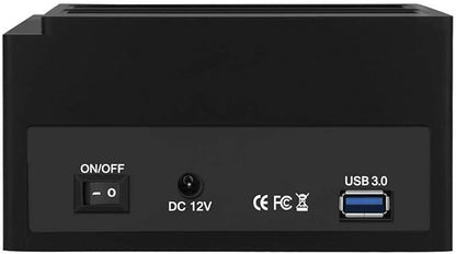 Zopsc USB 3.0 SATA/IDE HDD Docking Station Three-Bay Offline Clone HUB Reader 12V / 3A Independent Power Supply External Hard Drive Docking Station(US) 100-240V
