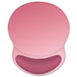 ITNRSIIET Ergonomic Mouse Pad with Comfort Gel Wrist Rest, Non-Slip PU Base, Smooth Textured Surface, Reduces Hand Fatigue & Wrist Pain, 8.7 x 7.2 Inch for Office Gaming Home, Pink Ombre