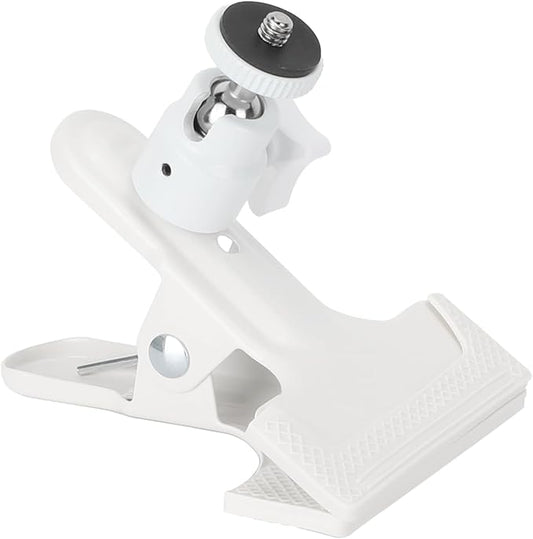 CAMVATE Spring Clip Clamp with Mini Ball Head Mount (White) - 3542