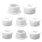 Desk Grommet, 3/4 in 20 mm Silicone Rubber Grommets, White Desk Hole Cover for Cables, Flexible Wall Cord Pass Through Grommet for Office Table Computer Home Furniture Wire Organizer-8 Pcs