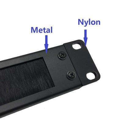 Jingchengmei 1U Disassembled Rack Mount Cable Management Panel with Brush
