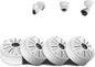 WEILAILIFE 【Compatible Almost All Cameras Type】 Security Camera Junction Box, Universial Camera Junction Box Mount Bracket, Outdoor Security Camera Mount, CCTV Metal Junction Box(4 Pack)
