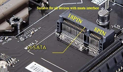SSD mSATA 256GB Dogfish Internal Solid State Drive High Performance Hard Drive for Desktop Laptop SATA III 6Gb/s (256GB MSATA)