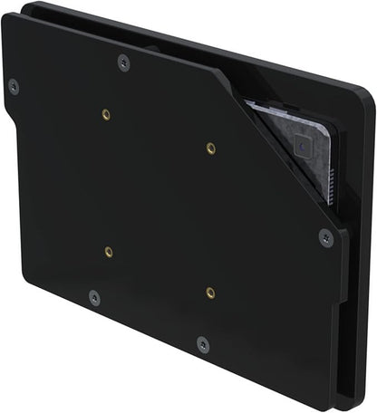 TABcare Anti-Theft Acrylic VESA Enclosure for Galaxy TAB A7 Lite 8.7" SM-T220 Tablet with Free Wall Mount Kit & 90-Degree Angle USB C Cable (TAB A7 Lite, Black)