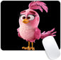Square Mouse Pad Cute Pink Bird-1,Gaming Mouse Pads for Desk,Soft Computer Waterproof Non-Slip Mouse Mat