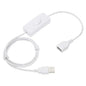 MECCANIXITY USB Extension Cable with ON/Off Toggle Switch 1m USB Male to Female Extension Cord for Desk Lamp Fan LED Light Strip White Pack of 1