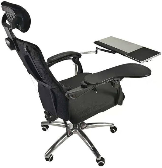 Ergonomic Laptop Keyboard Mouse Chair Stand Mount Holder Installed to Chair