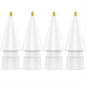 NIUTRENDZ 4 Pack Replacement Tips for Apple Pencil 2nd Generation and 1st Generation Fine Point Metal Tip, Wear-Resistant & Precise Control (1.95mm, White)
