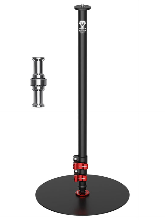 IFOOTAGE Cobra RB-A300,Round Base Monopod,Professional Camera Aluminium Monopod with Quick Adjustment Height Buckle,Compatibility DSLR Cameras Camcorders(59.44Inc)