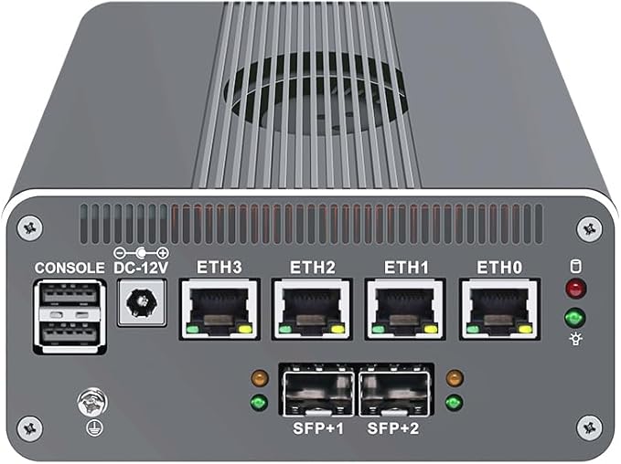 CWWK Intel Alder Lake N100(4C/4T Up to 3.4GHz)/N305(8C/8T Up to 3.8GHz) Dual SFP+10GbE Mini PC|4xIntel I226-V 2.5GbE |DDR5 Memory|PCI-E x4|HDMI+DP+Type-C (10 Gigabit N305, 16G RAM 256G SSD)