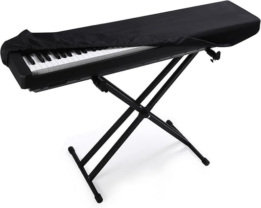 88 Keys Electric Piano Keyboard Dust Cover, Adjustable Electric Piano Keyboard Covers for Digital Electric Pianos, Full Cover Elastic Lock Music keyboard Protector Cover