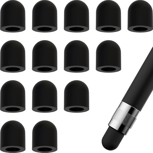 Stylus Pen Tips Rubber: Soft, No Scratches,Universal Stylus Ends for Touch Screen - 15pcs, Outer Diameter 6mm, Inner Diameter 3.6mm