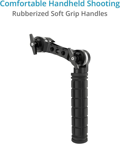 Hunt Universal 19mm/15mm Rosette Handle Set for DSLR & Video Camera Shoulder Mount Rigs. (CH-1915-RH)