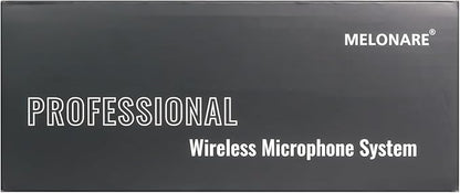4-Channel Wireless Microphone System, UHF Compact Cordless Mic Set w/ 4x10 Frequencies, 200ft Range, Dynamic Handheld Microphone for Singing, Karaoke, Church, DJ, Wedding (MWM-41-4H)